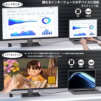 Amazon.co.jp: タッチパネルモニター 27 インチ 2K 100Hz ゲーム